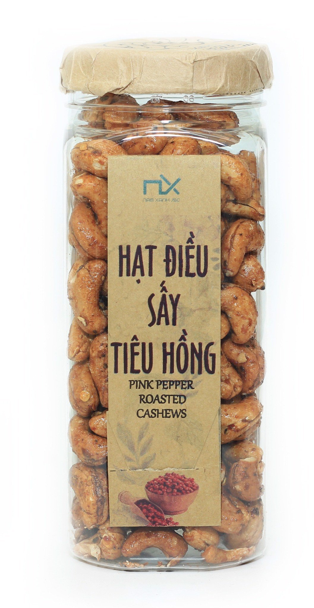 NX Cashews Pink Peppers Roasted  230g