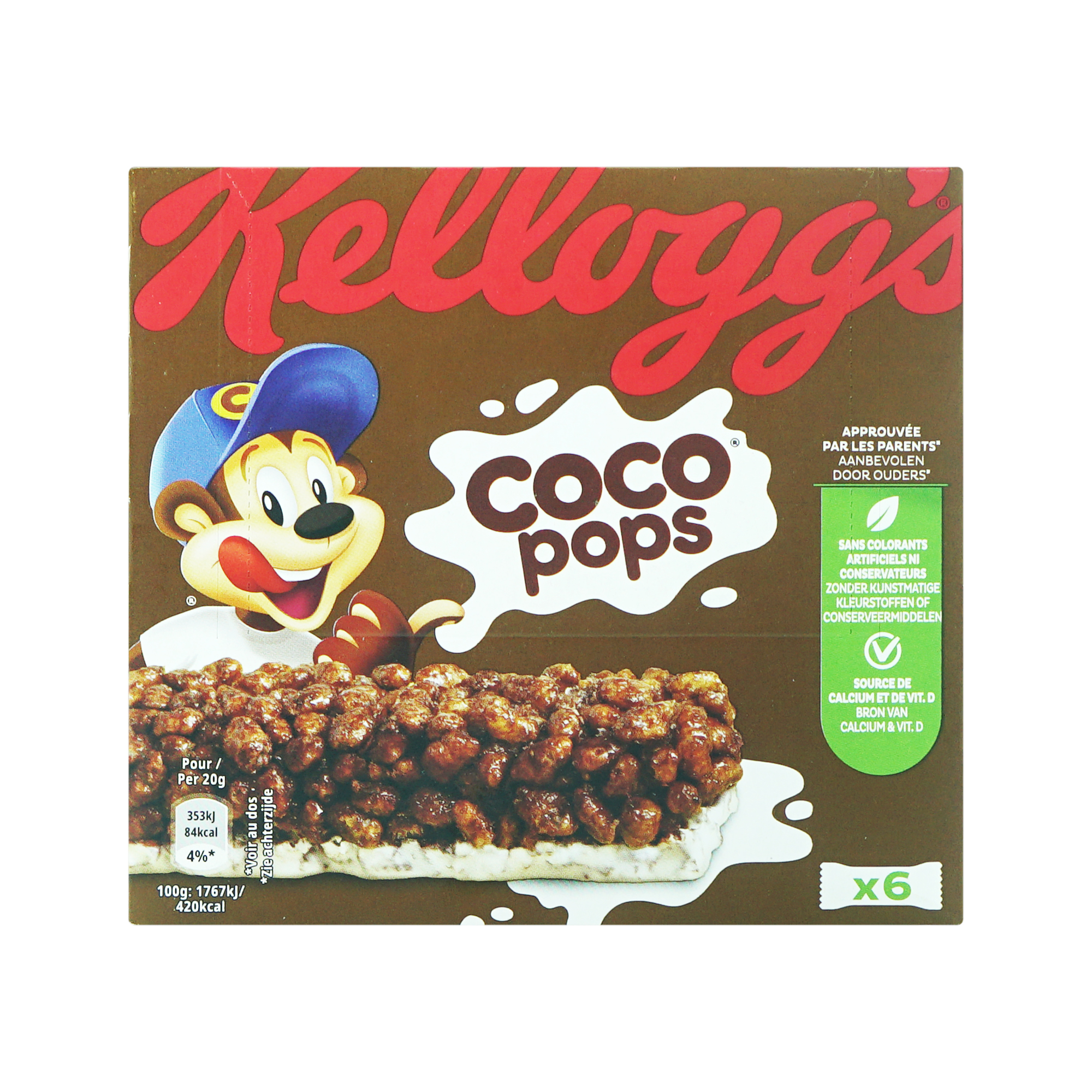 Kellogg's Coco Pops Cereal Bars (6x20g)