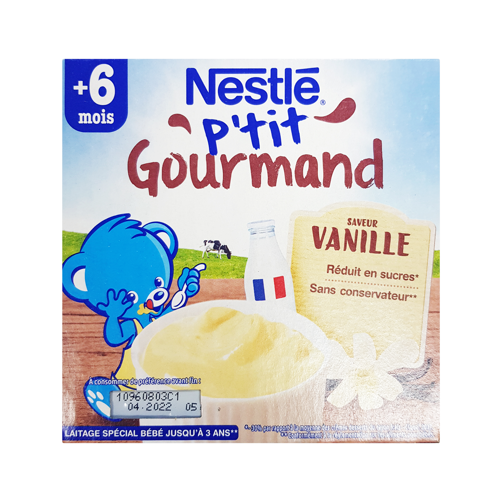 Nestle P'tit Gourmand Vanilla 6M (4x100g)