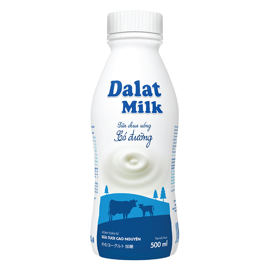 DalatMilk Drinking Yogurt Sweetened (500ml)