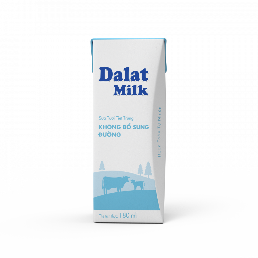DalatMilk UHT Milk Plain (4x180ml)