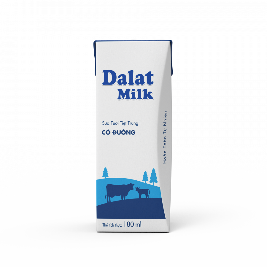 DalatMilk UHT Milk Sweetened (4x180ml)