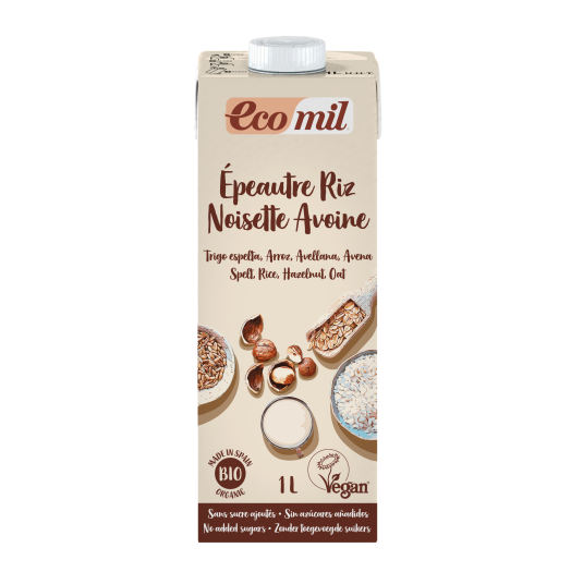 Ecomil Organic Spelt Rice Hazelnut Oat Bio (1L)
