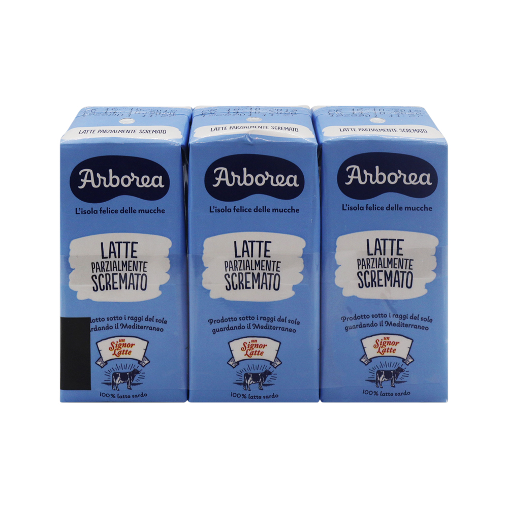 Arborea Semi-Skimmed Milk (3x200ml)