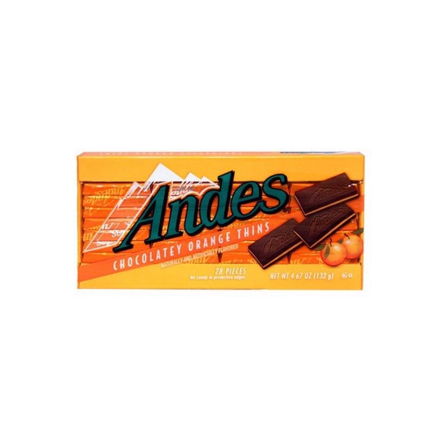 Andes Chocolate Orange Thins 28p (132g)