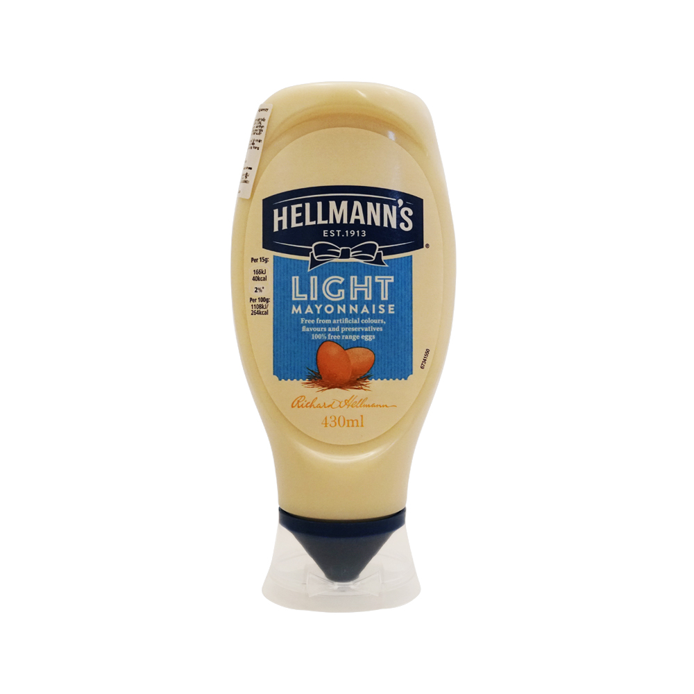 Hellmann's Light Mayonnaise Squeezy (430ml)