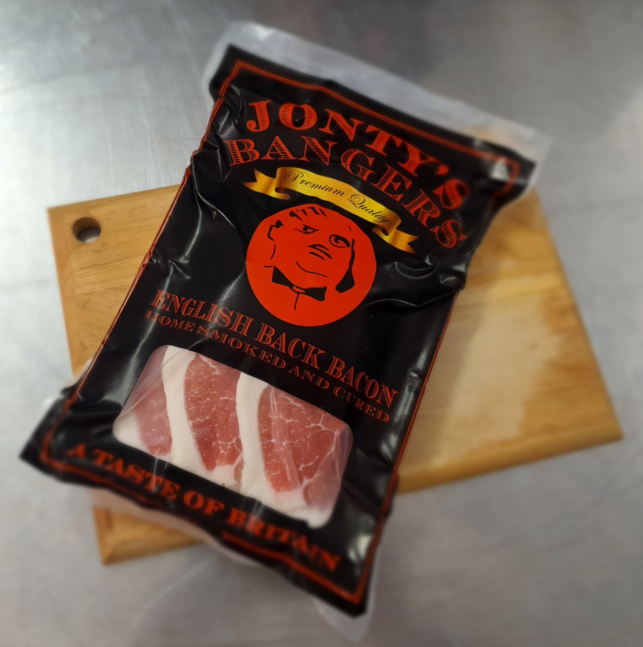 Jonty English Back Bacon Sausage, 500g