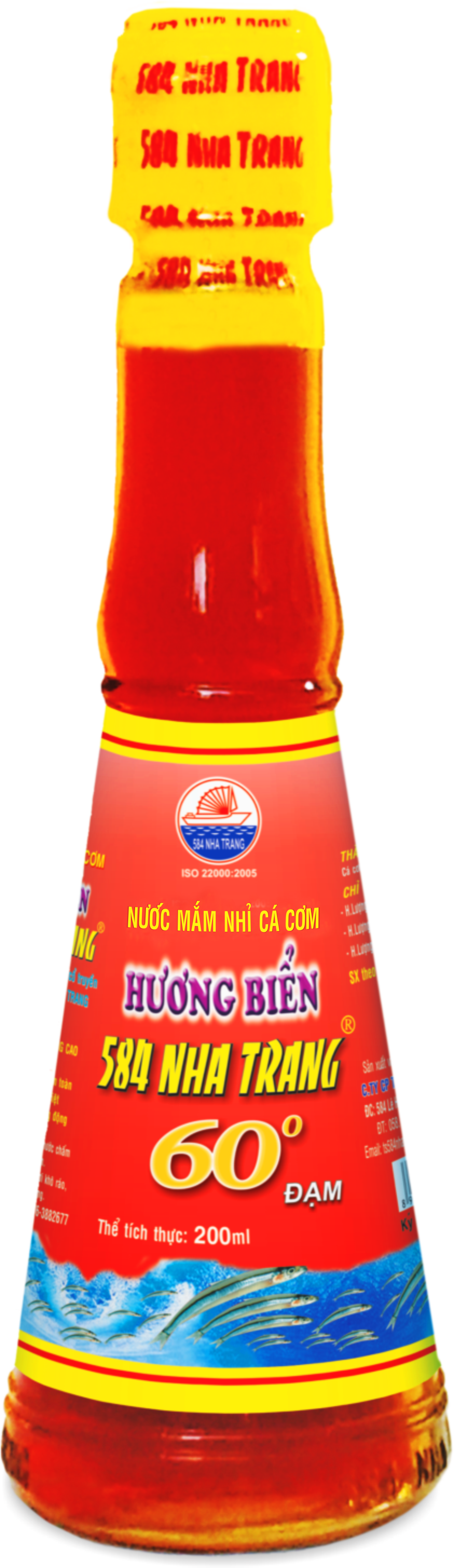 584 Fish Sauce Nha Trang 60oN glass bottle  200ml 