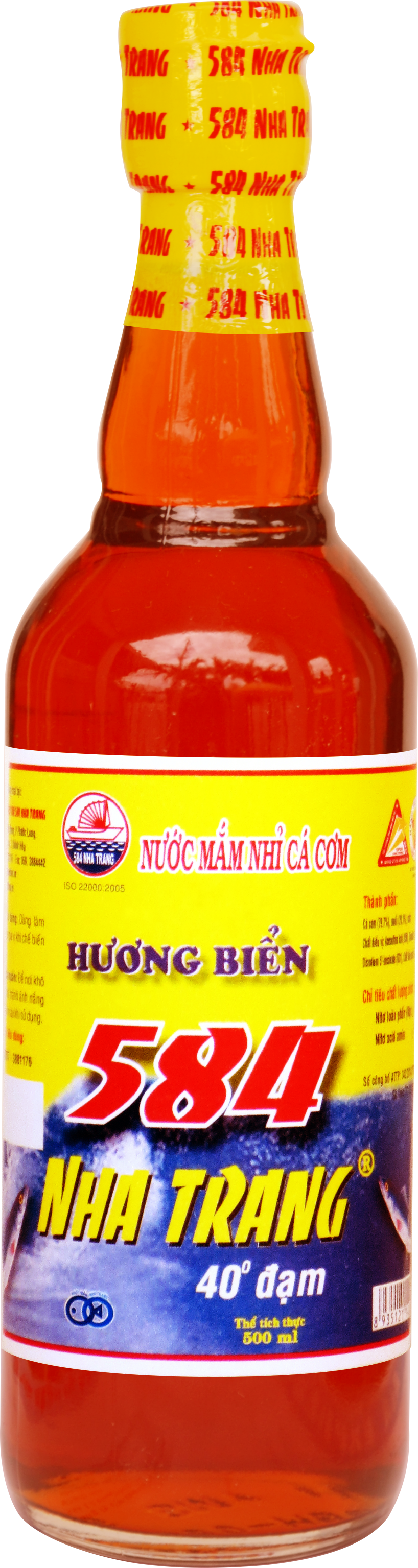 584 Fish Sauce Nha Trang 40oN glass bottle  500ml 