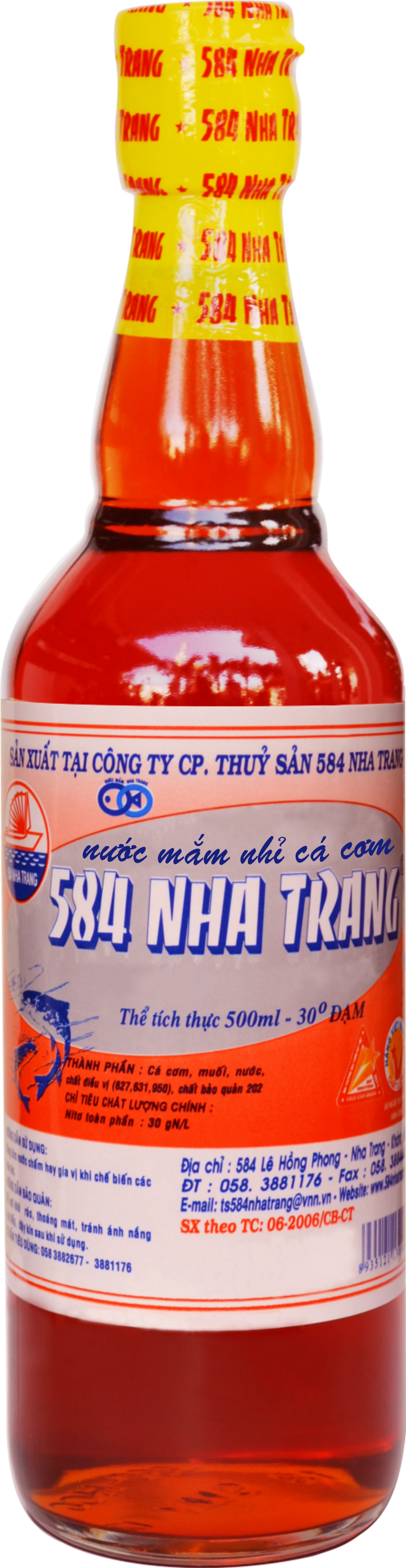 584 Fish Sauce Nha Trang 30oN glass bottle  500ml 