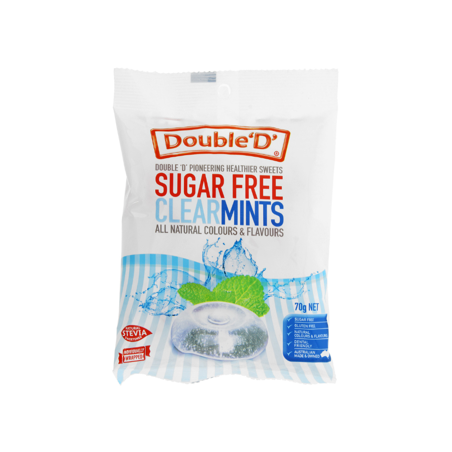 Double D Summer Mints Drops Sugar Free GF (70g)