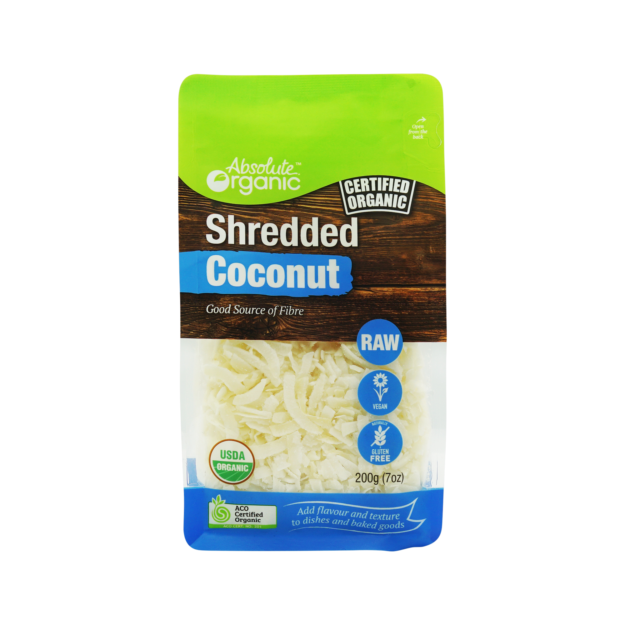 Absolute Organic Coconut Shredded (200g)