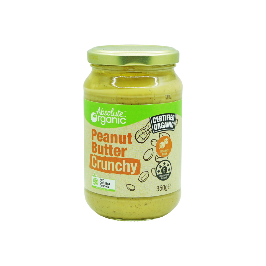 Absolute Organic Peanut Butter Crunchy (340g)