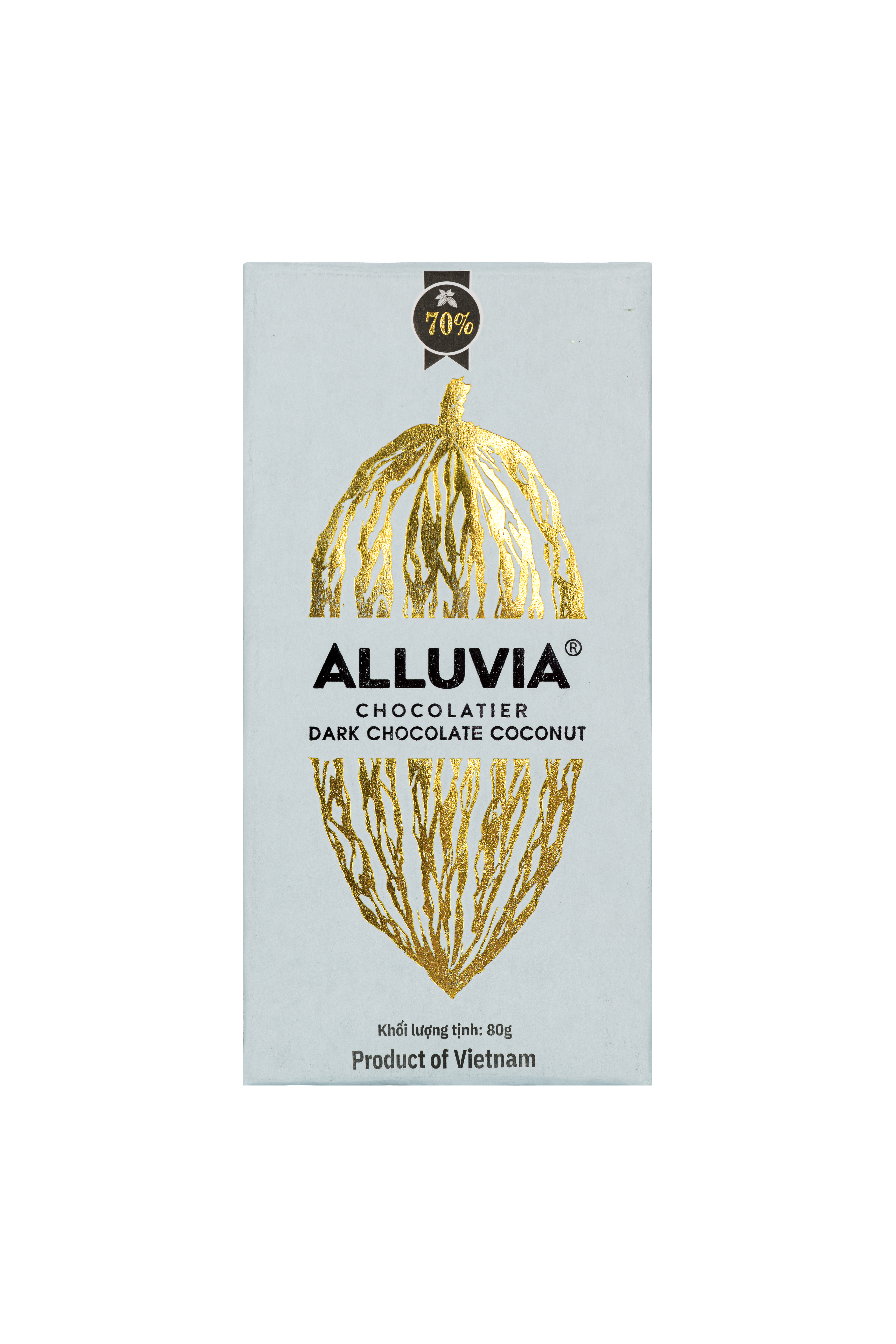 Alluvia Dark Chocolate 70% with Coconut 80g