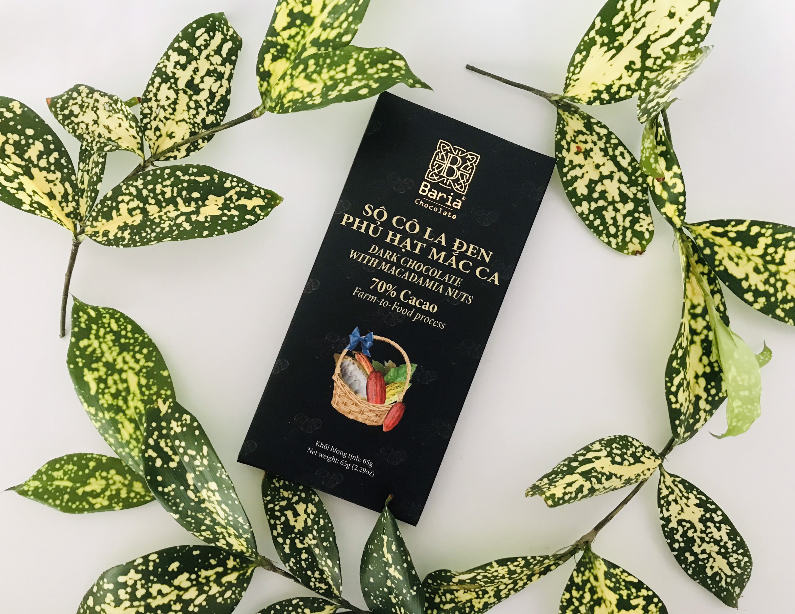 Baria Dark Chocolate & Macadamia  65g 