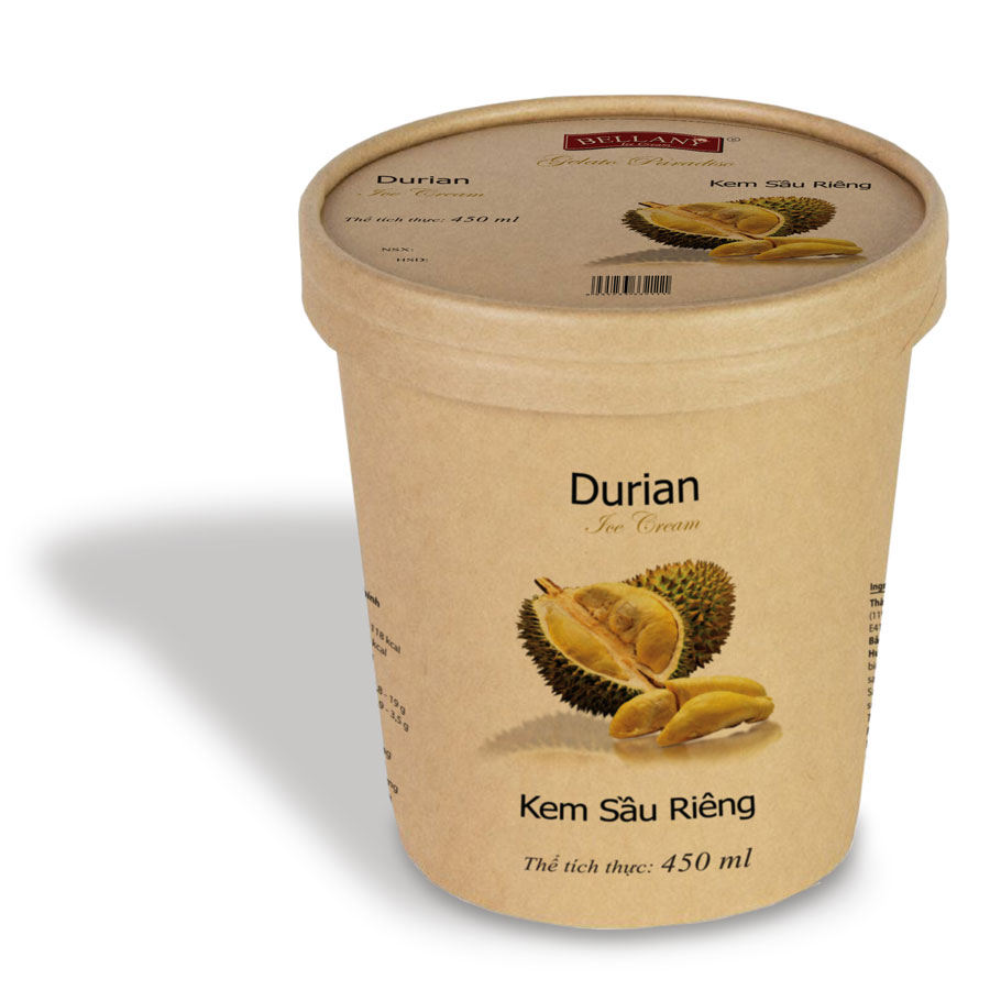 Bellany Durian ice cream (450ml)