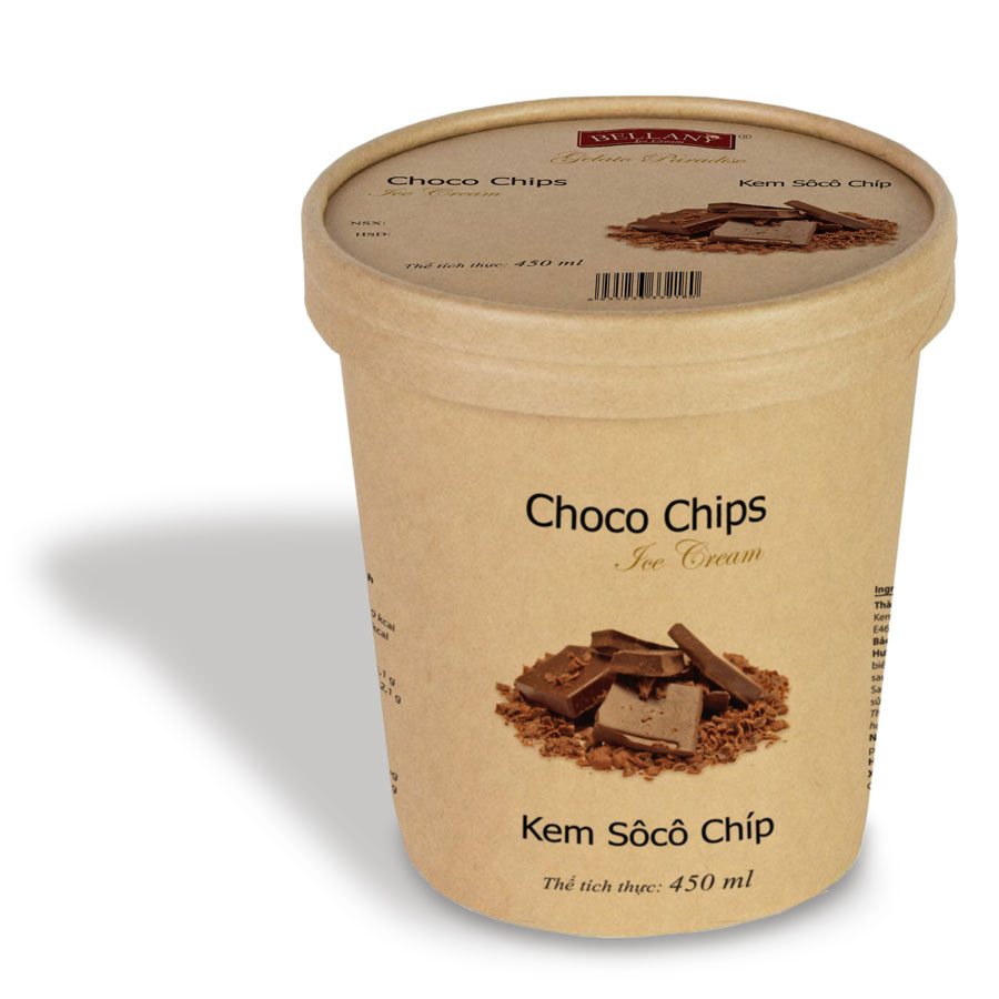 Bellany Chocochip ice cream (450ml)
