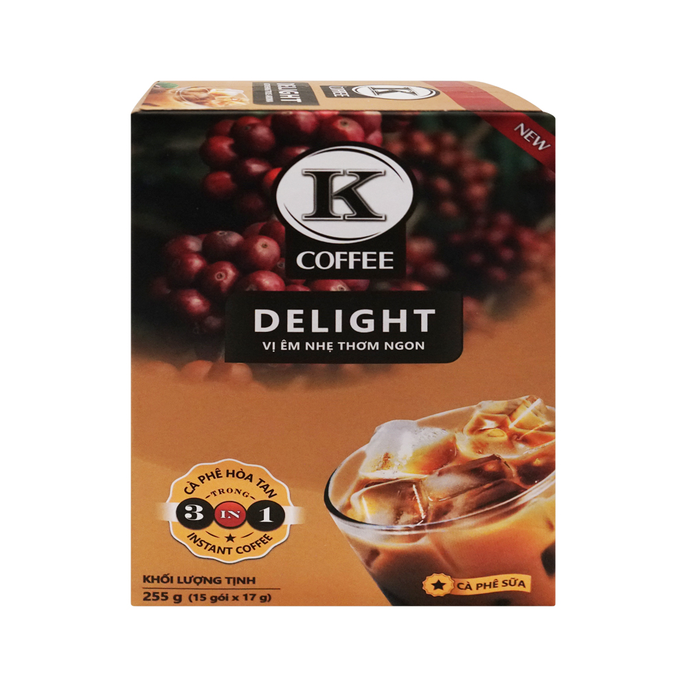 K-Coffee Delight Instant Coffee 3-in-1 (255g)