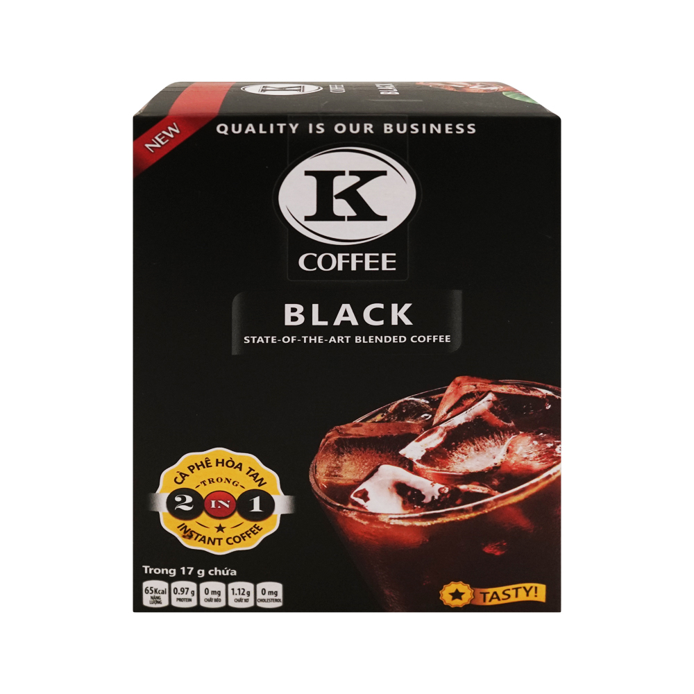 K-Coffee Black Instant Coffee 2-in-1 (255g)
