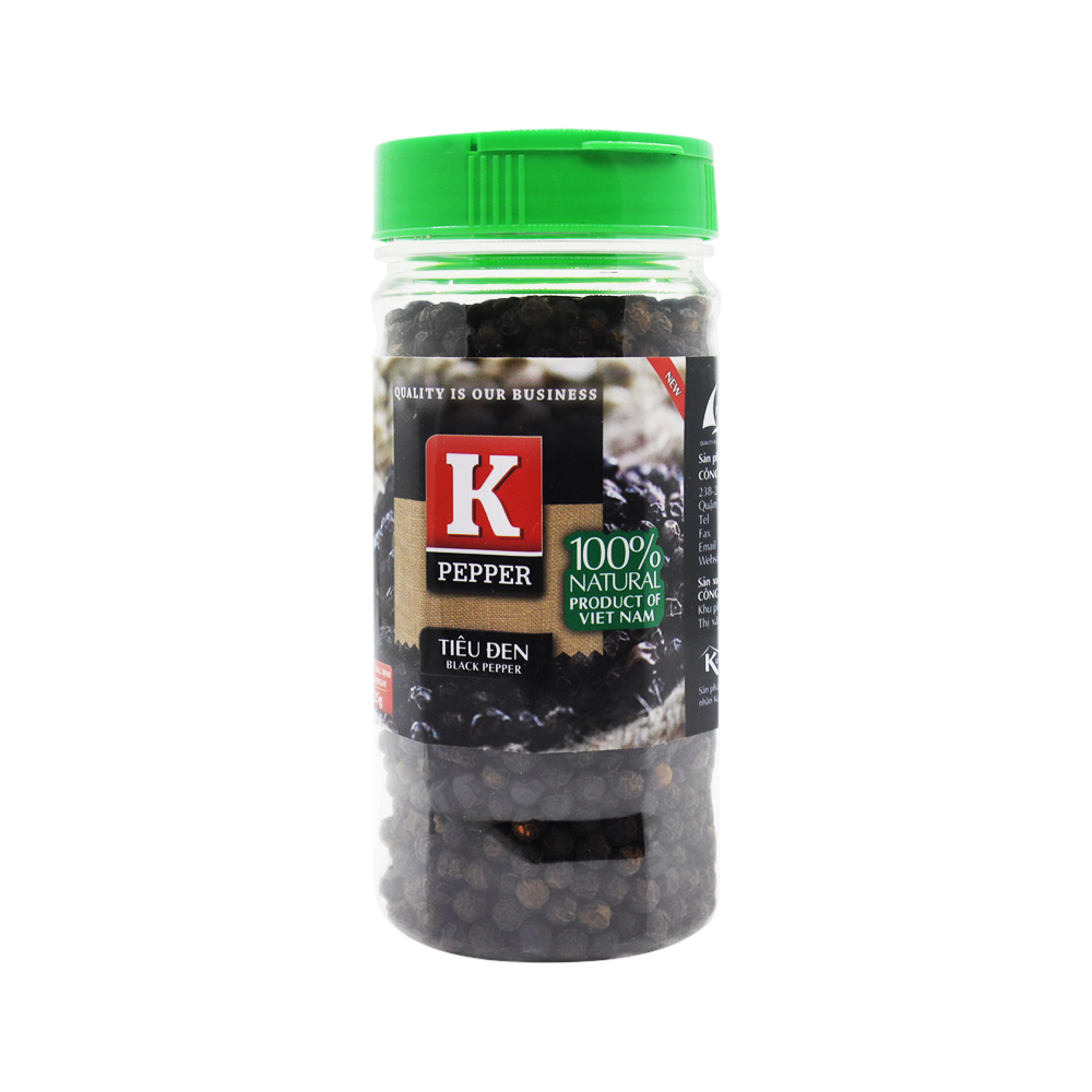 K-Pepper Whole Black Pepper (125g)