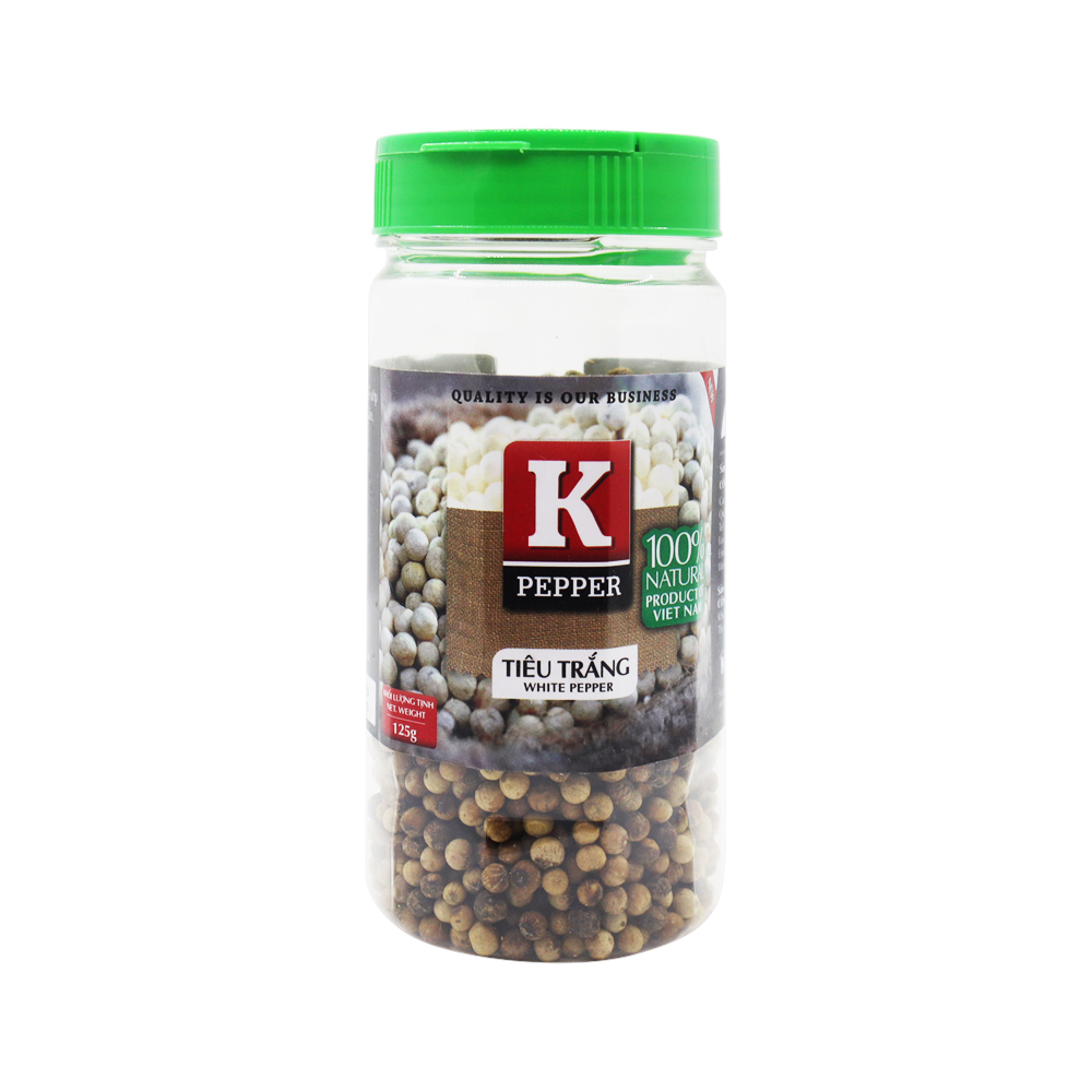 K-Pepper Whole White Pepper (125g)