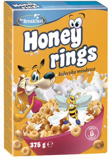 BAKALLAND Honey Ring Breafast Cereal 375g