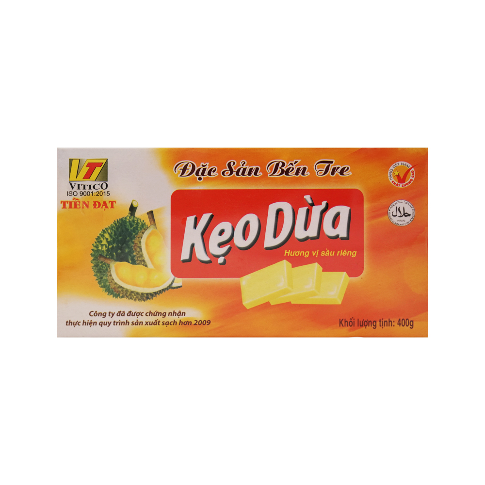 Tien Dat Coconut Candy w Durian (300g)