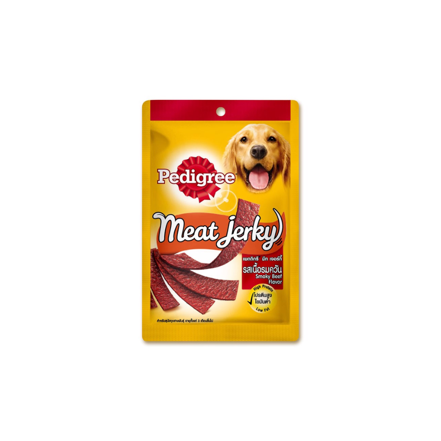 Pedigree Dog Meat Jerky Smoky Beef (80g)