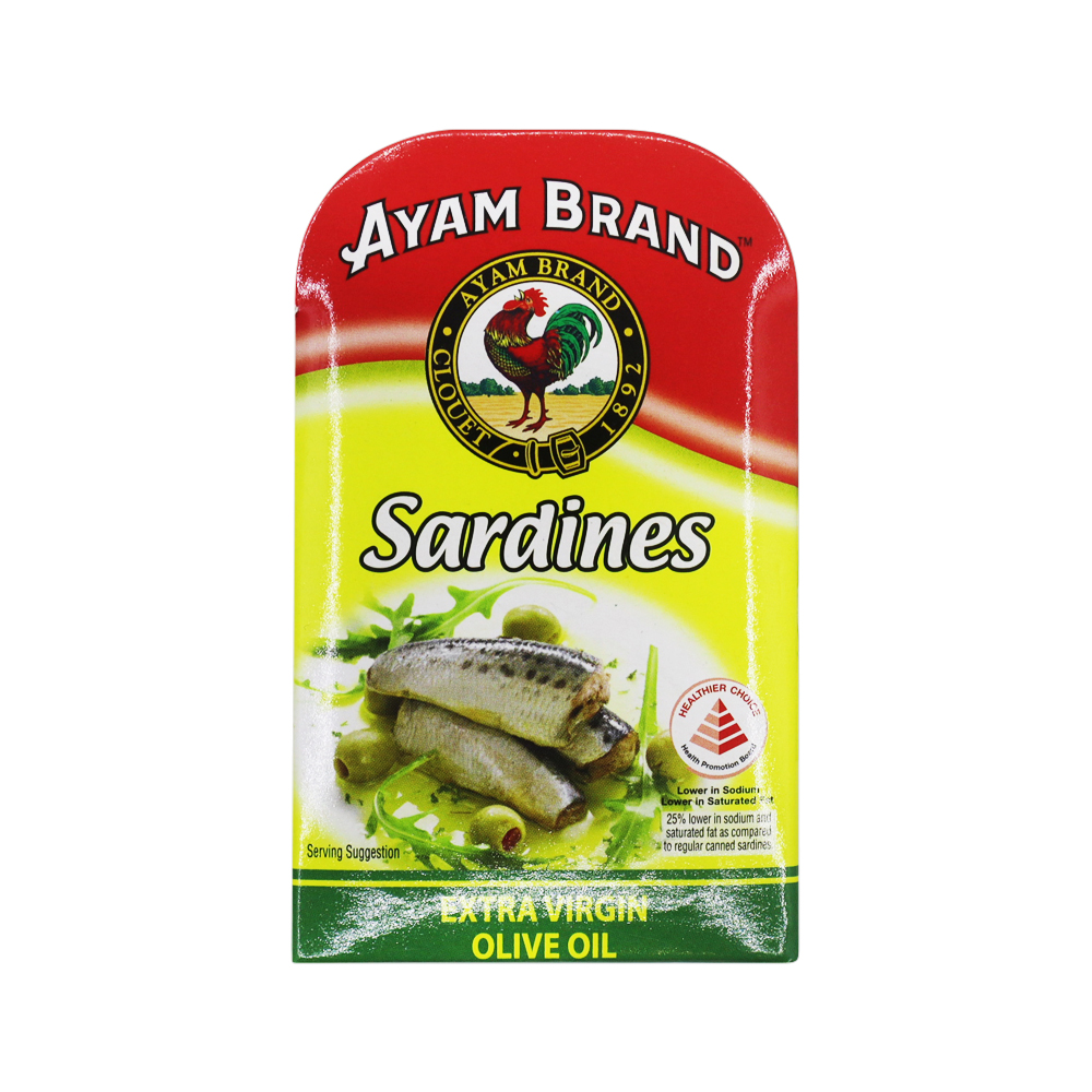 Ayam Brand Sardines In Olive Oil  120g