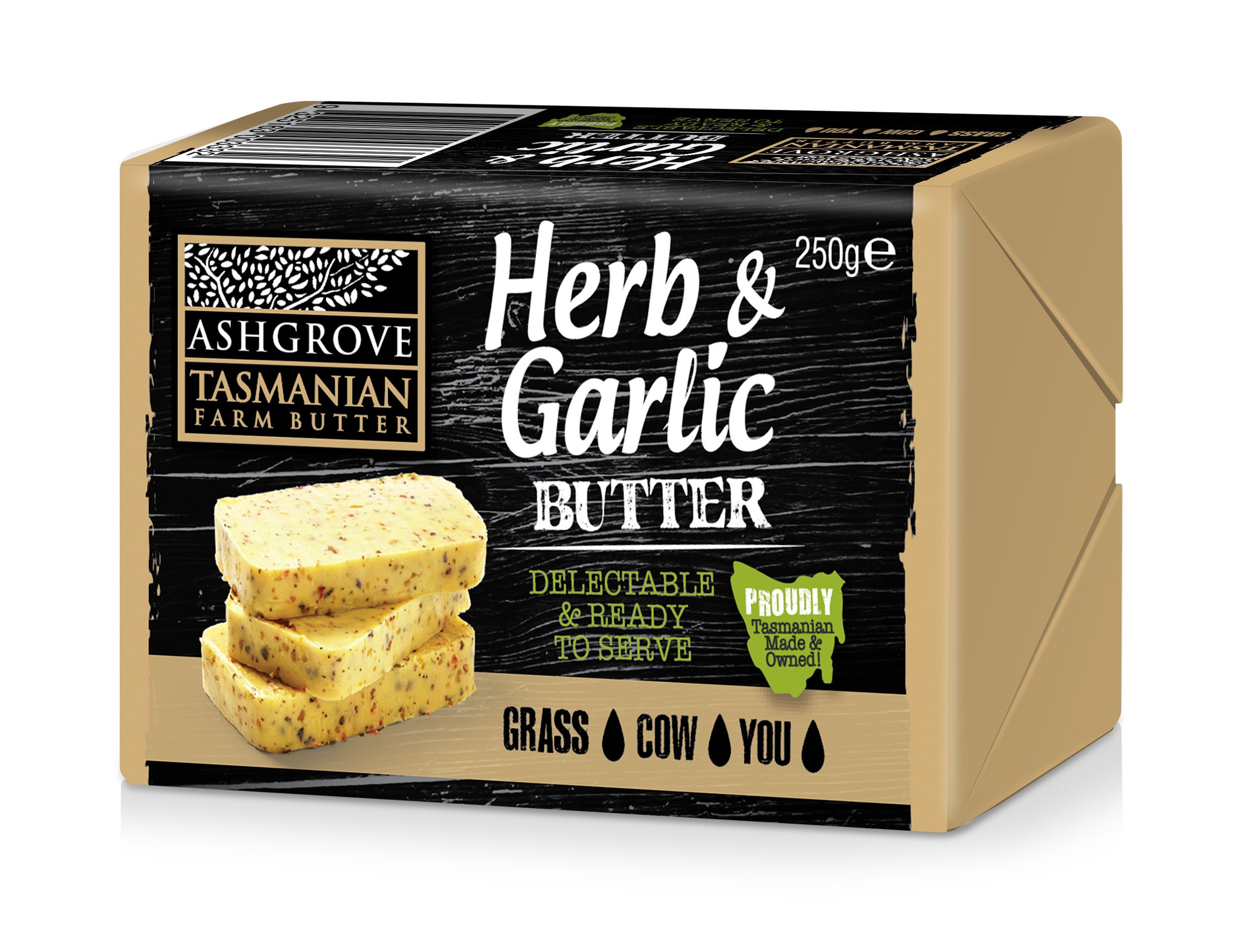 Ashgrove Cheese Butter Herb & Garlic 250g