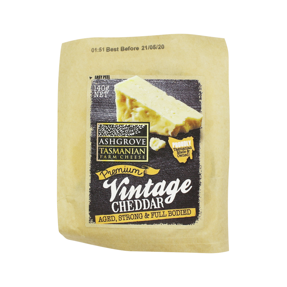 Ashgrove Cheese Cheddar Premium Vintage 140g