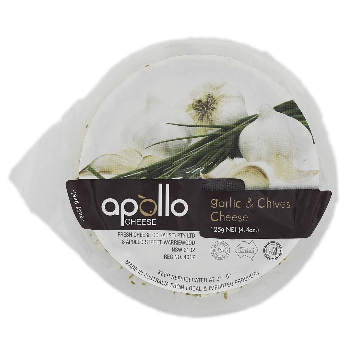 Apollo Cream Cheese Chive & Garlic 125g