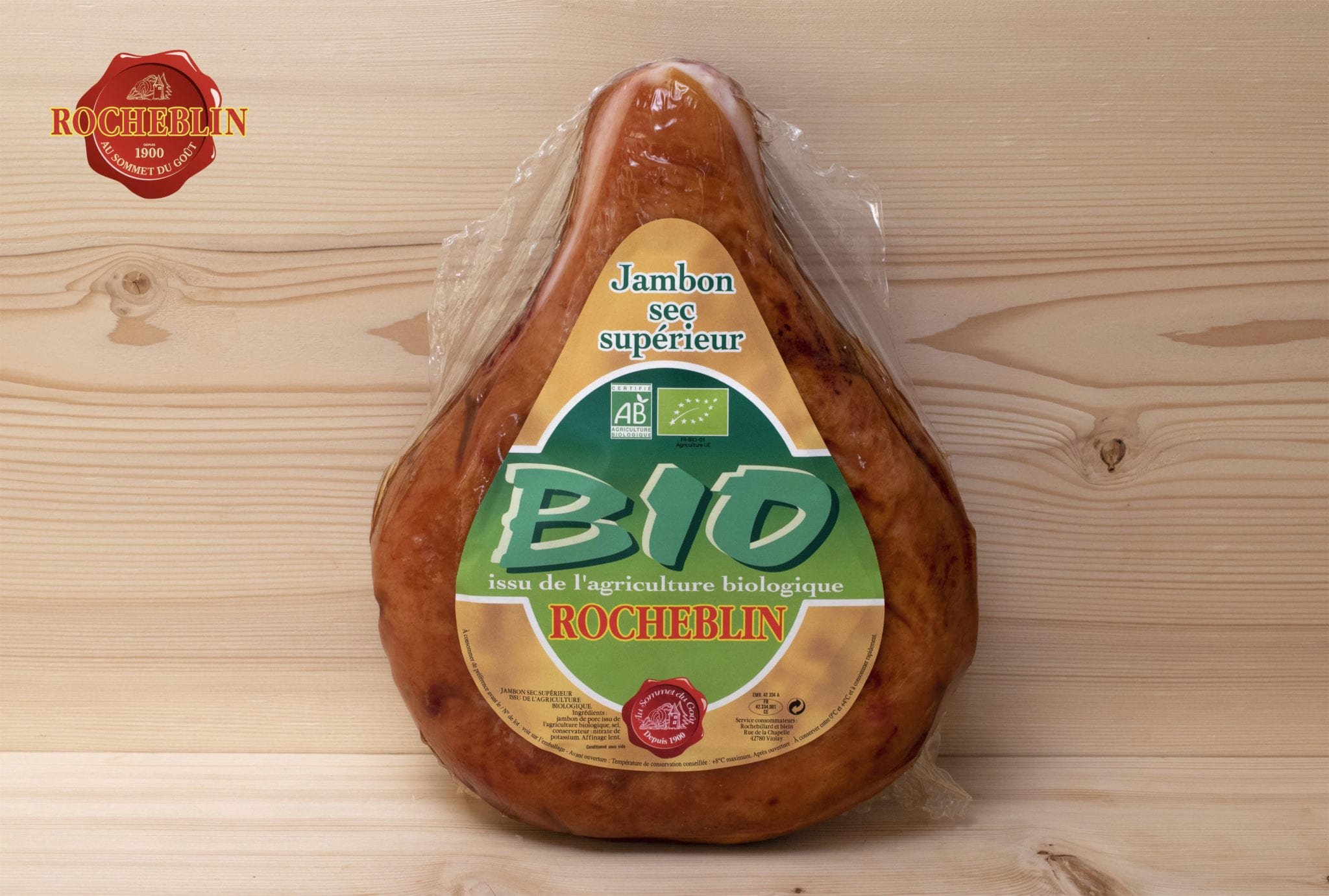 Rocheblin Organic Dry Ham Superior (100g)