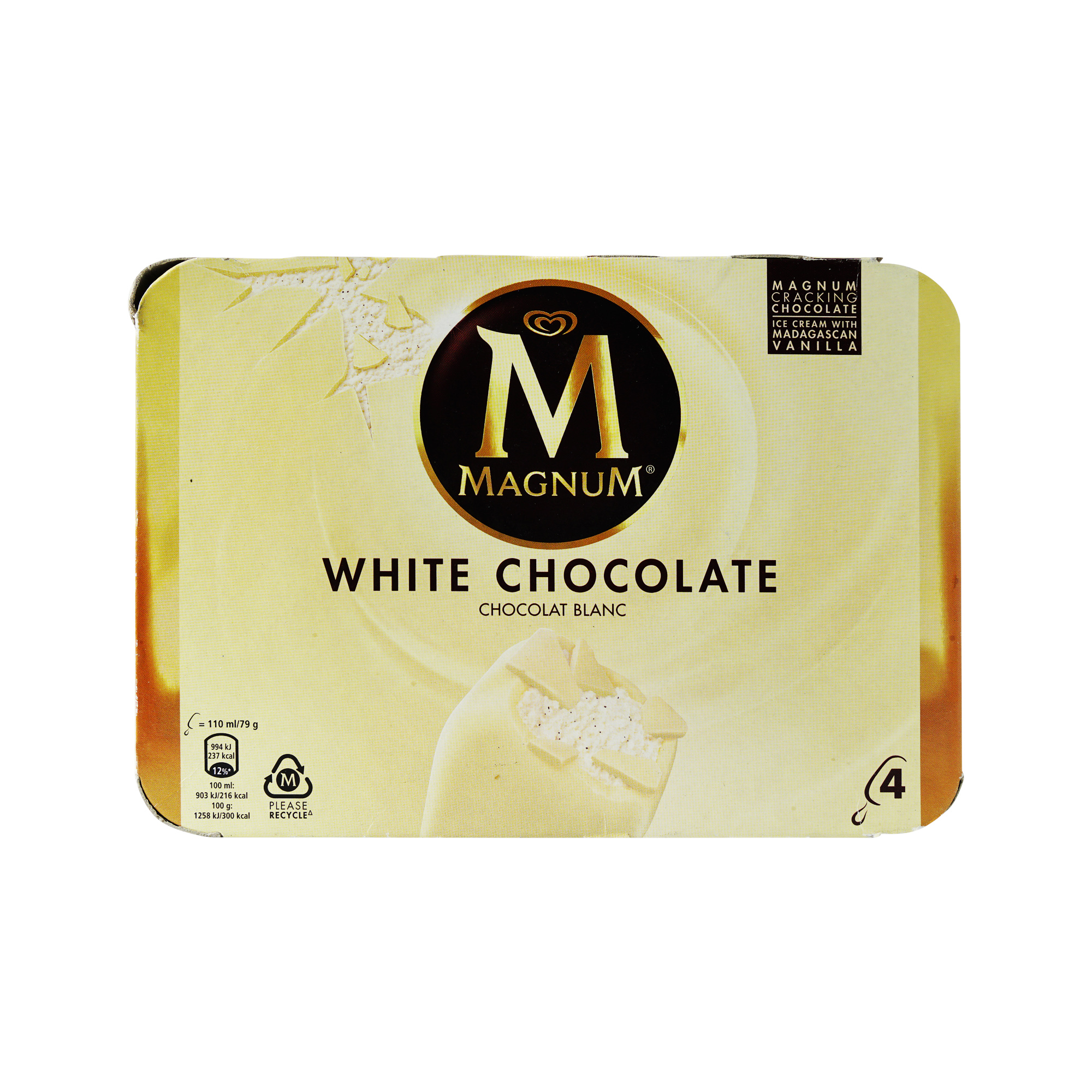 Magnum White Chocolate Ice Cream (4x110ml)
