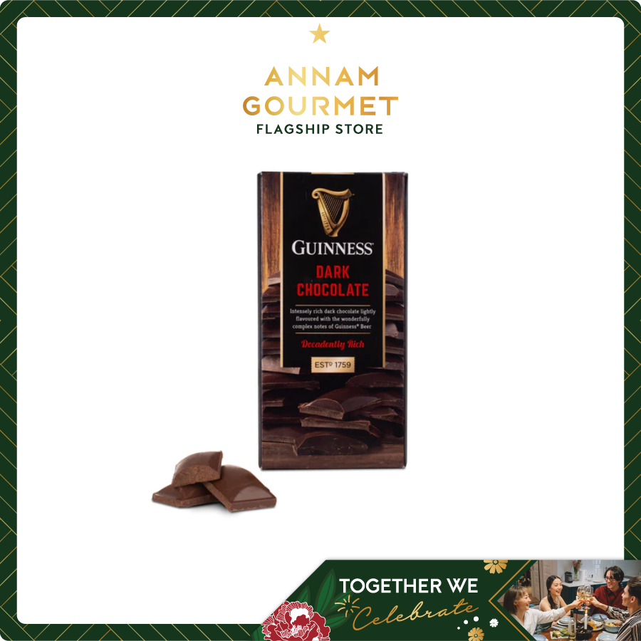 Guinness Dark Chocolate Solid Bar 90g    