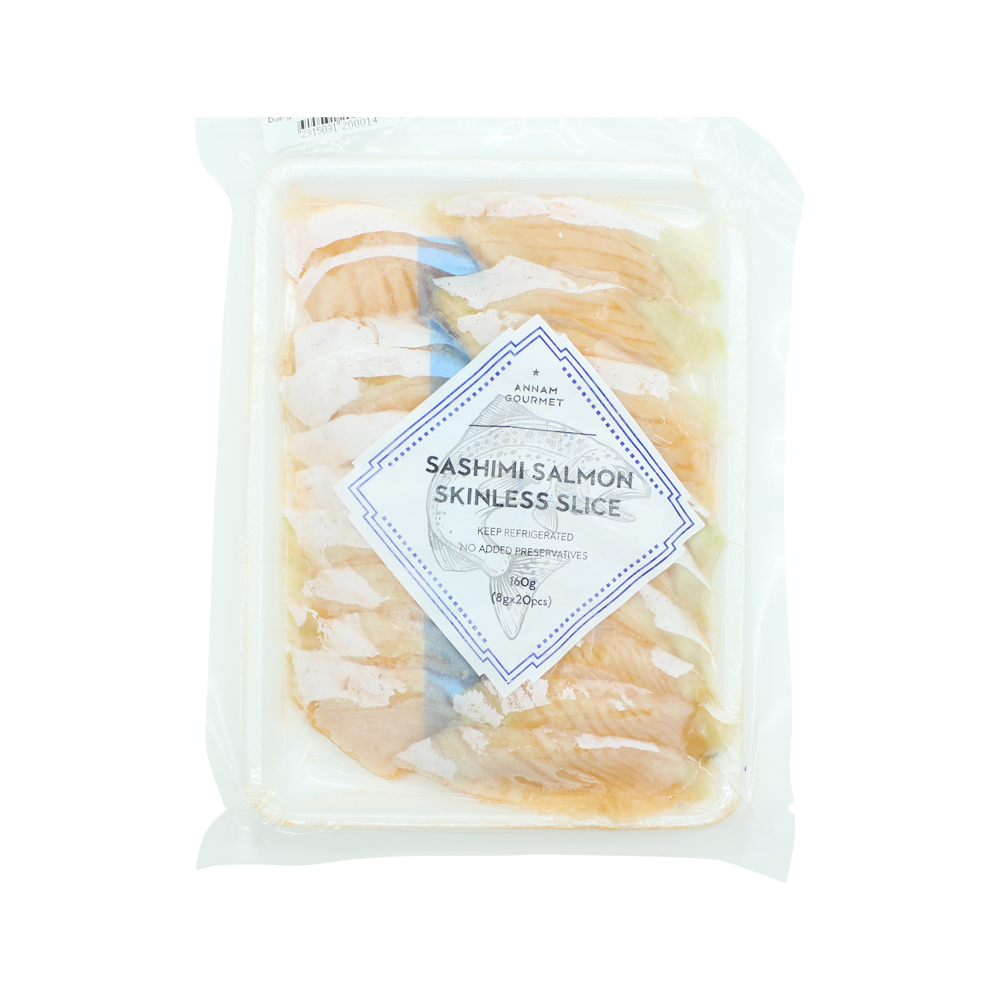 Annam Gourmet Sashimi Salmon Belly skinless slice (160g)