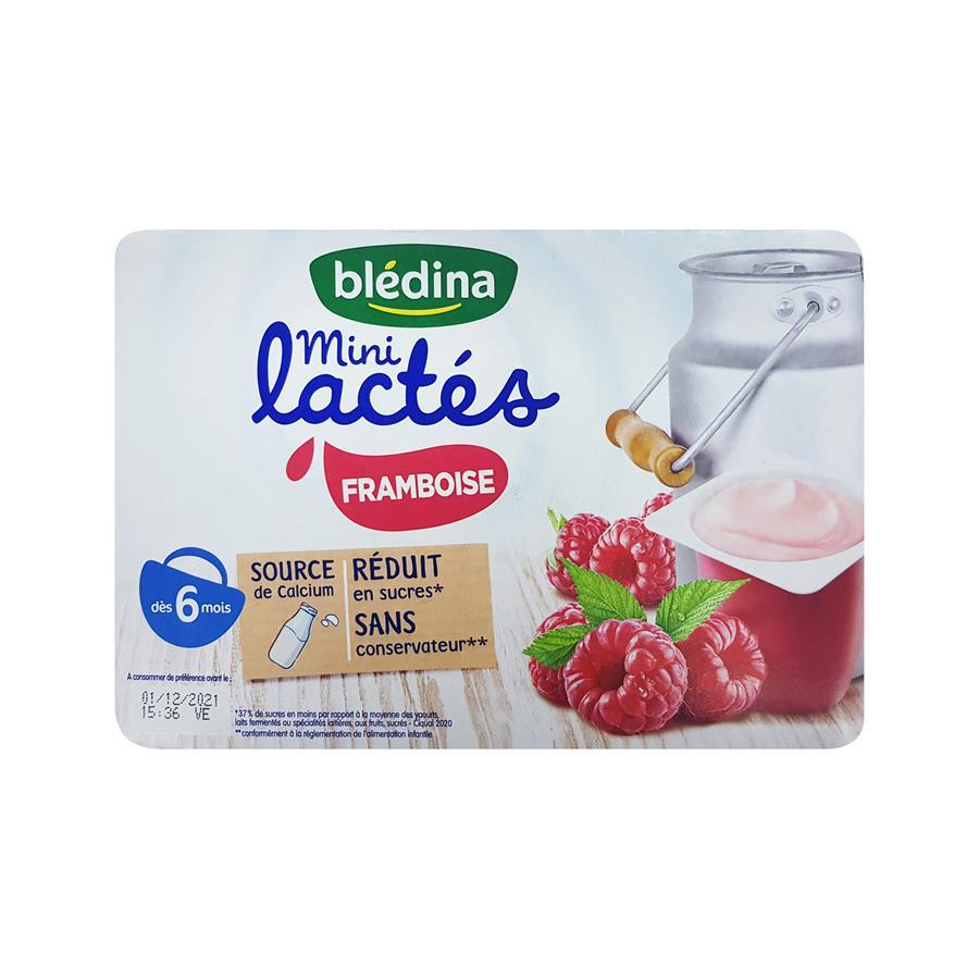 Bledina Mini Lactes Raspberry Yoghurt (6x55g)