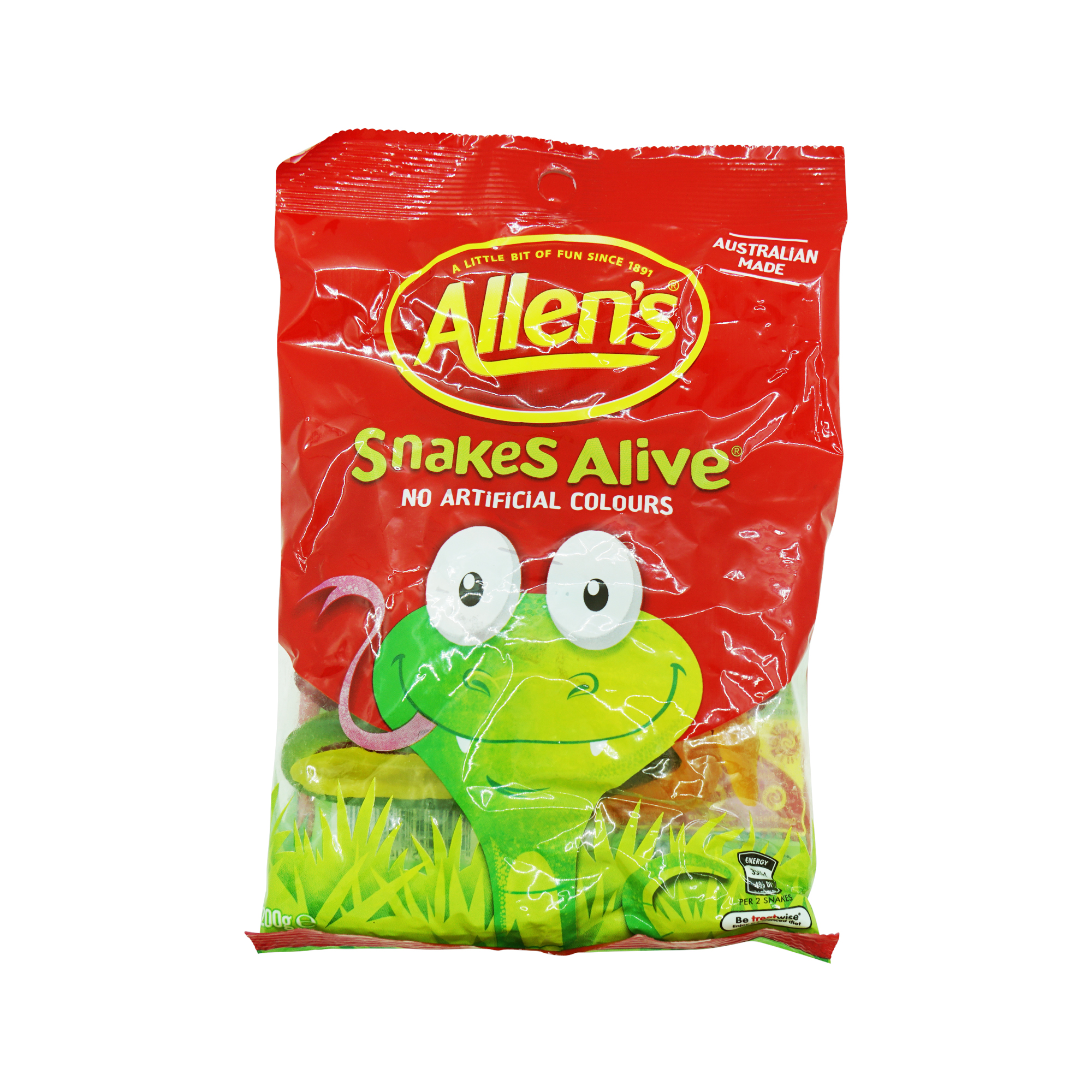 Allen's Candy Snakes Alive 200G