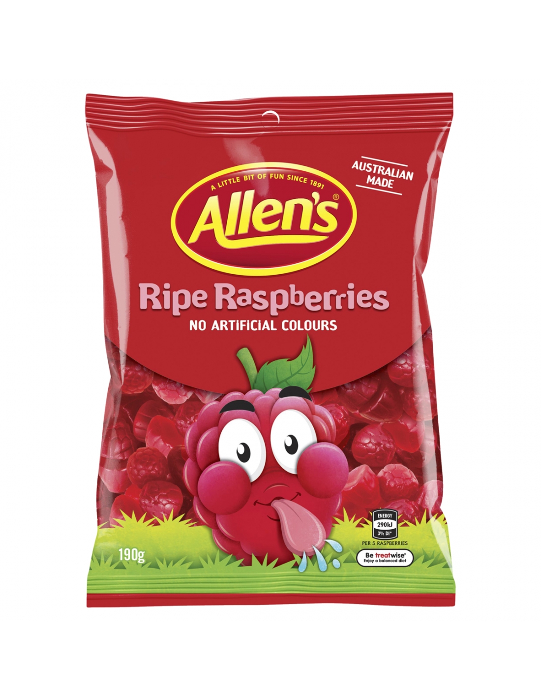 Allen's Candy Ripe Raspberries (190g)