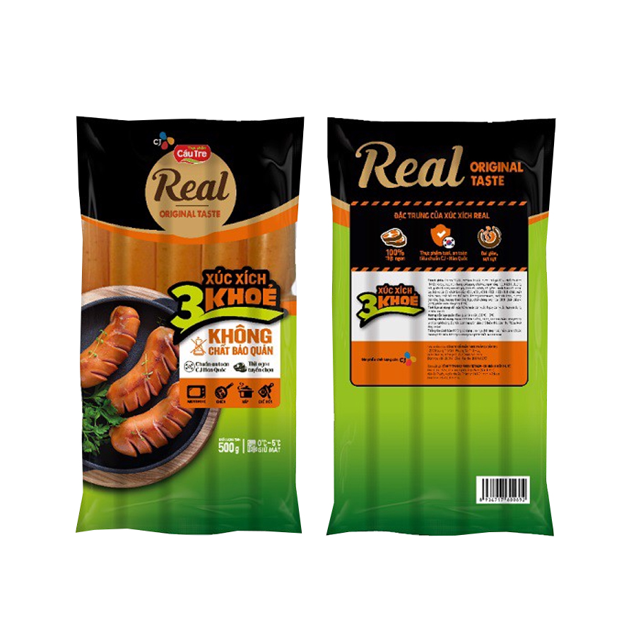 Real Sausage 3 Khỏe (500g)