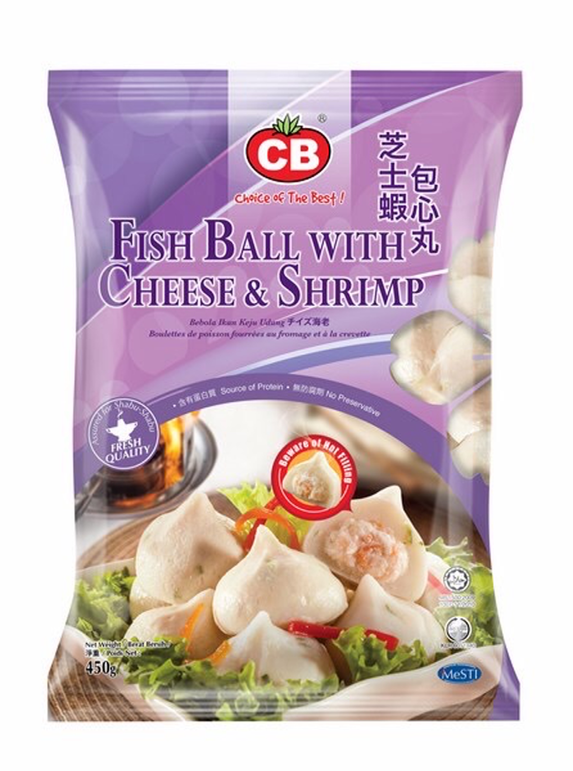CB Fish Ball With Cheese & Shrimp (450g)