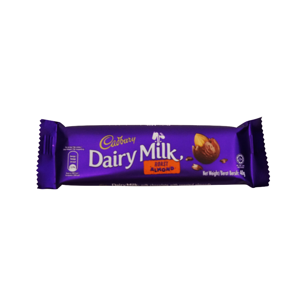 Cadbury Chocolate Dairy Milk Almond 40Gr