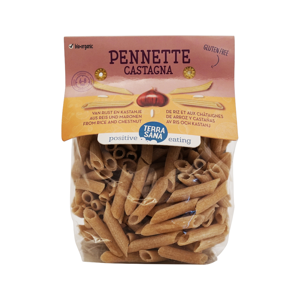 TerraSana Organic Pennette Chestnut Pasta (250g)