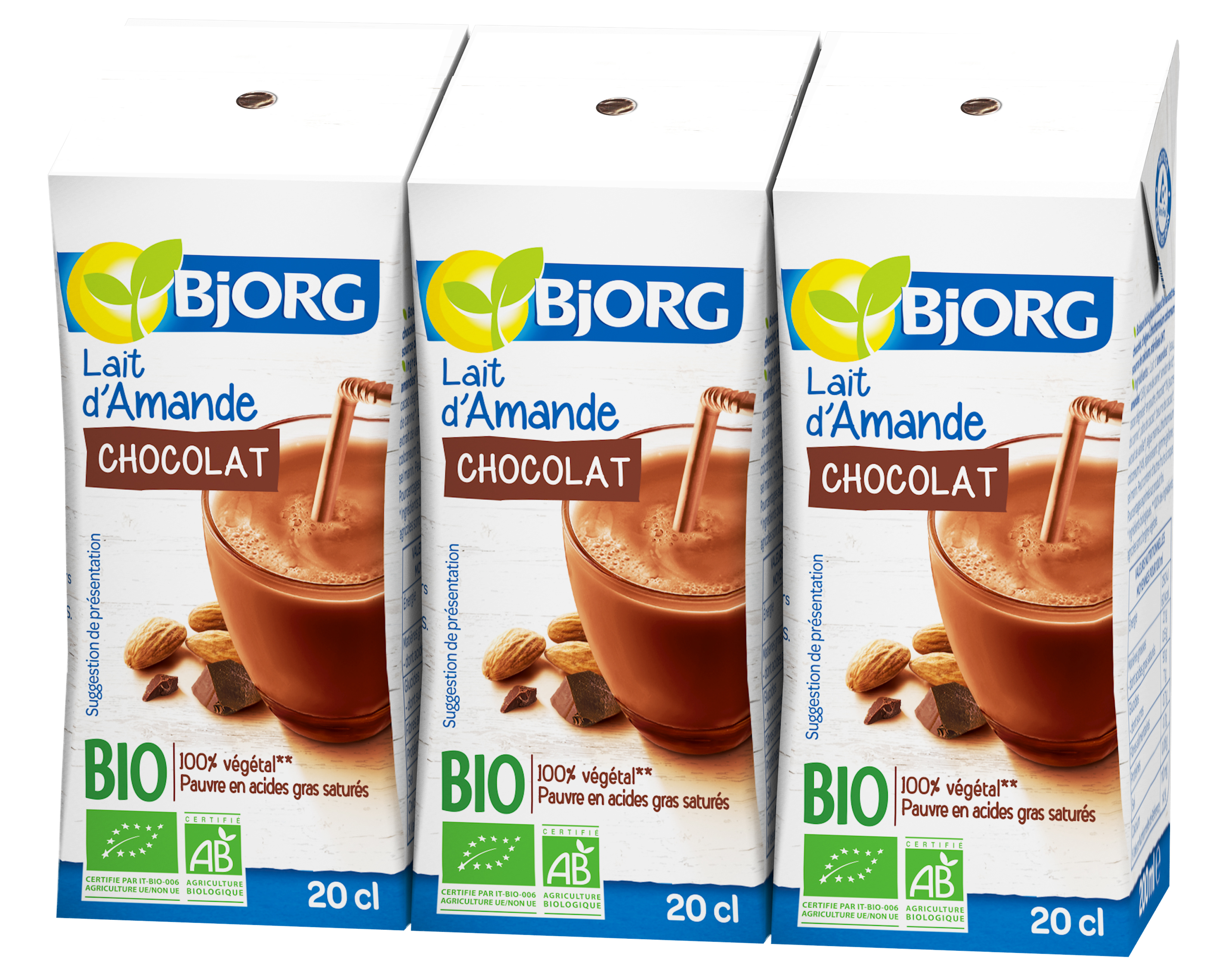 Bjorg Almond Milk Chocolate 200ml x3
