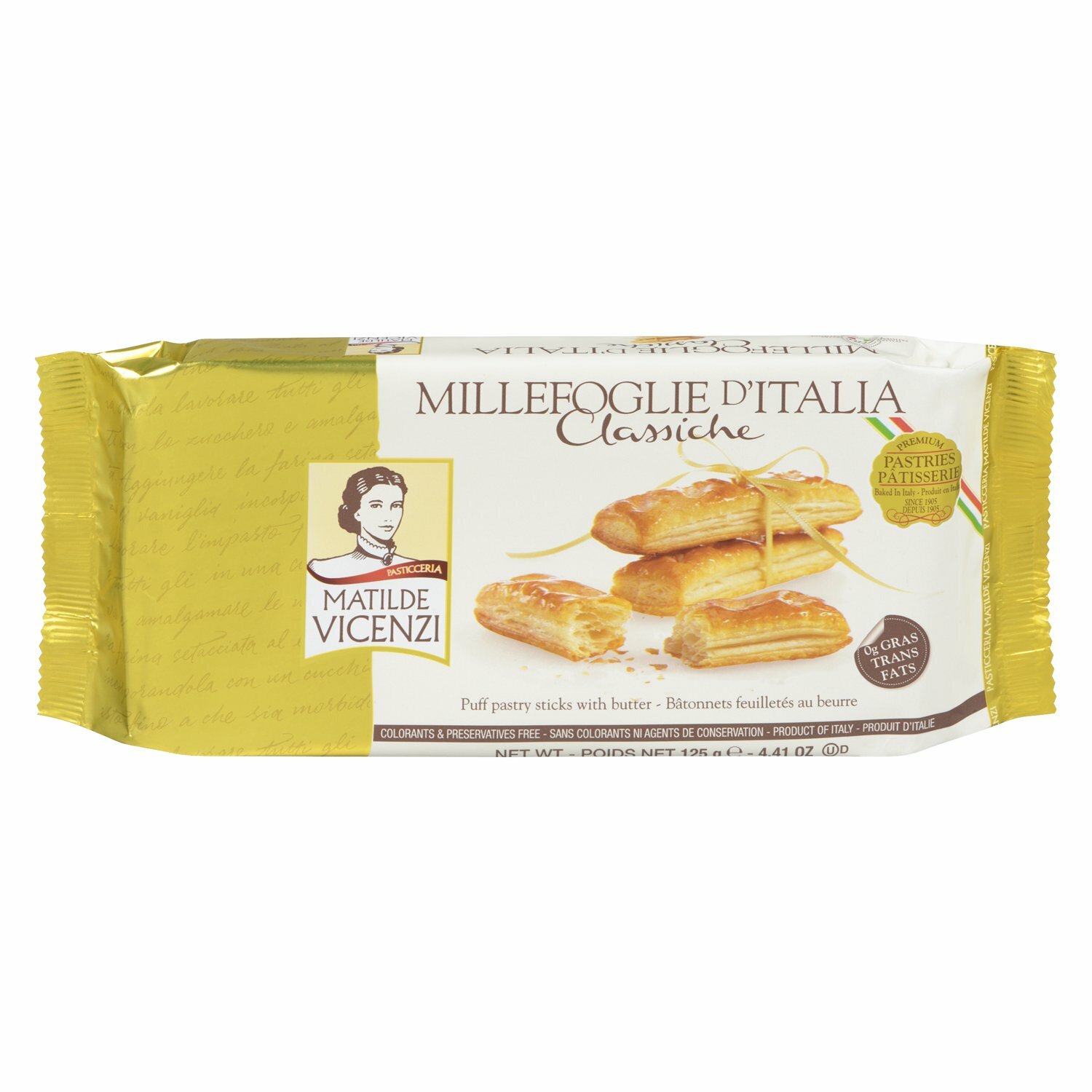 Vicenzi Biscuits Puff Pastry Stick With Butter(125g)