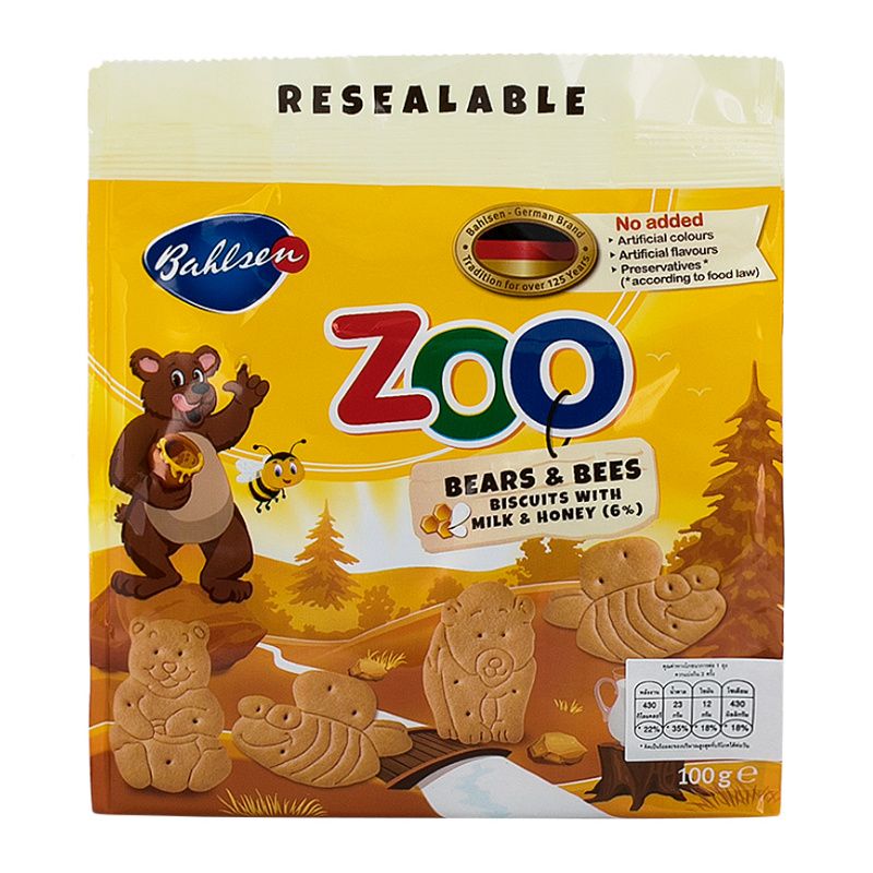 Leibniz Bear & Bee Milk & Honey Biscuits(100g)