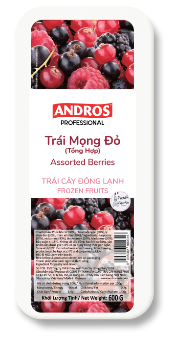 Andros Assorted Berries (600g)