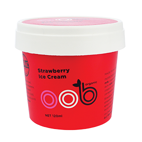 Oob Organic Strawberry Ice Cream (120ml)