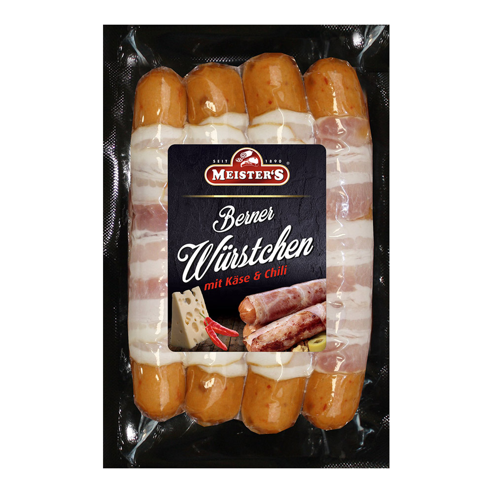 Meister's BBQ Sausage With Cheese Spinach, 3x100g