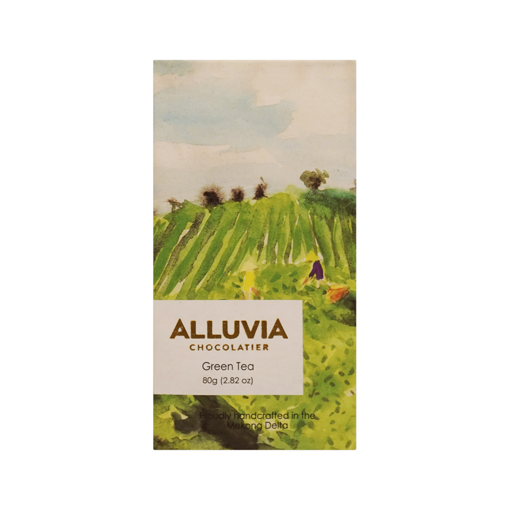 Alluvia White Chocolate with Green Tea (80g)